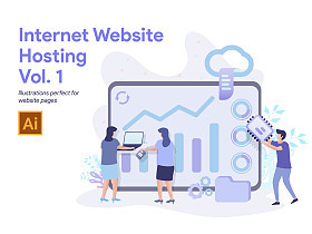 云服務素材與互聯網域名注冊服務 一站式數字解決方案